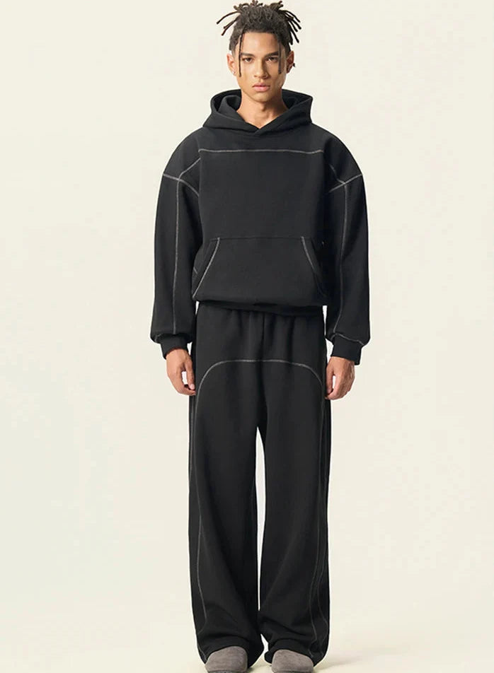 Y2K Origin 350gsm Plain Baggy Boxy Fit Hoodie