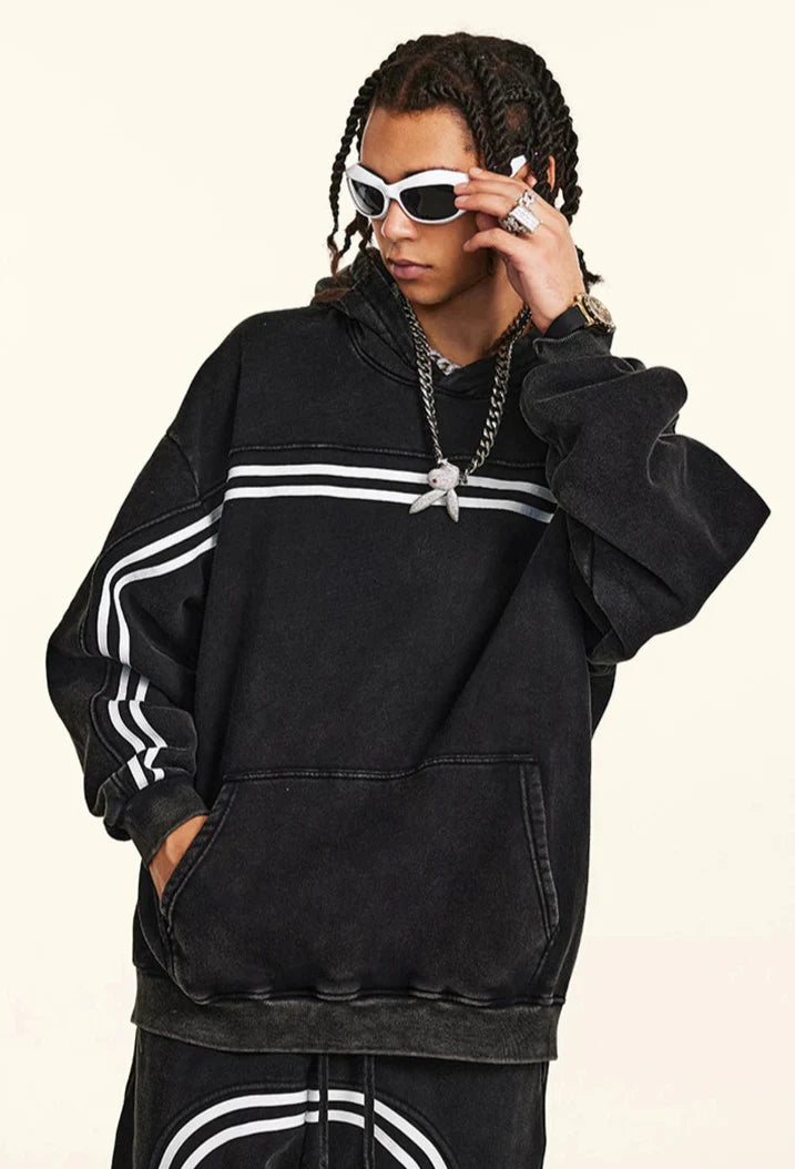 Y2K Origin 360gsm Washed Ribbon Hoodie