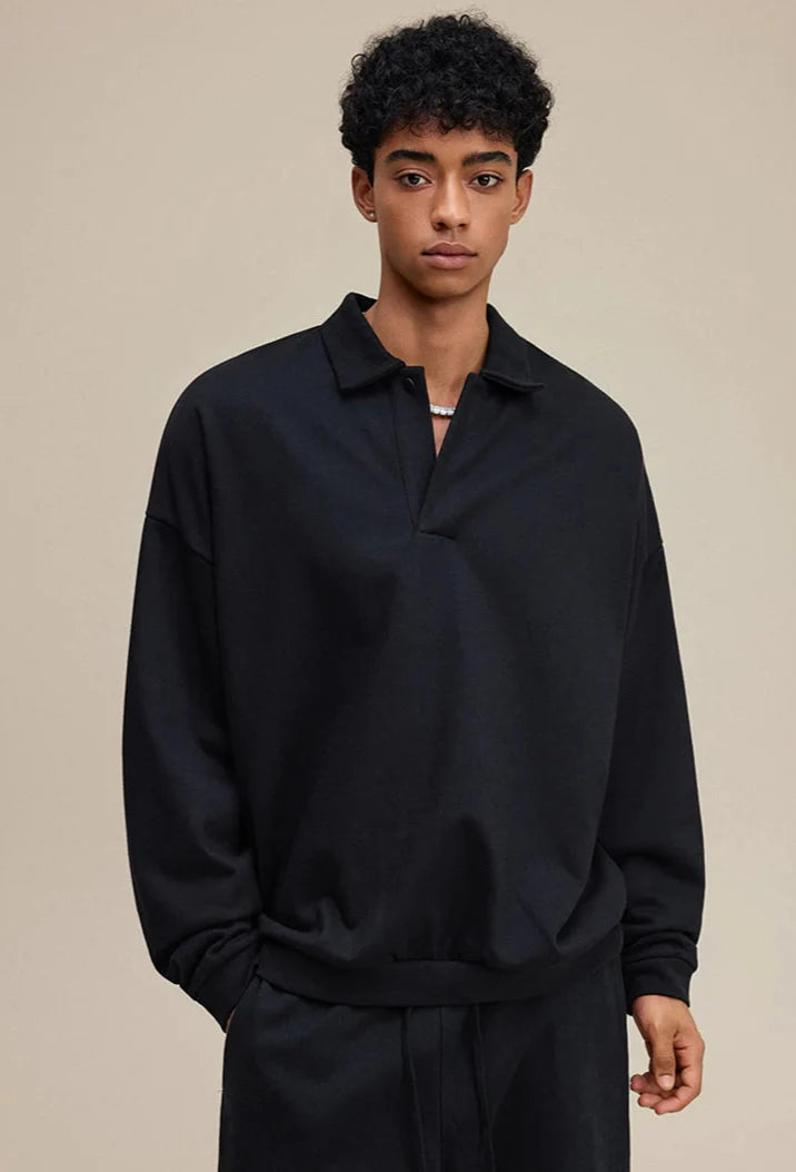 Y2K Origin 445gsm Essentials Loose Collar Jumper