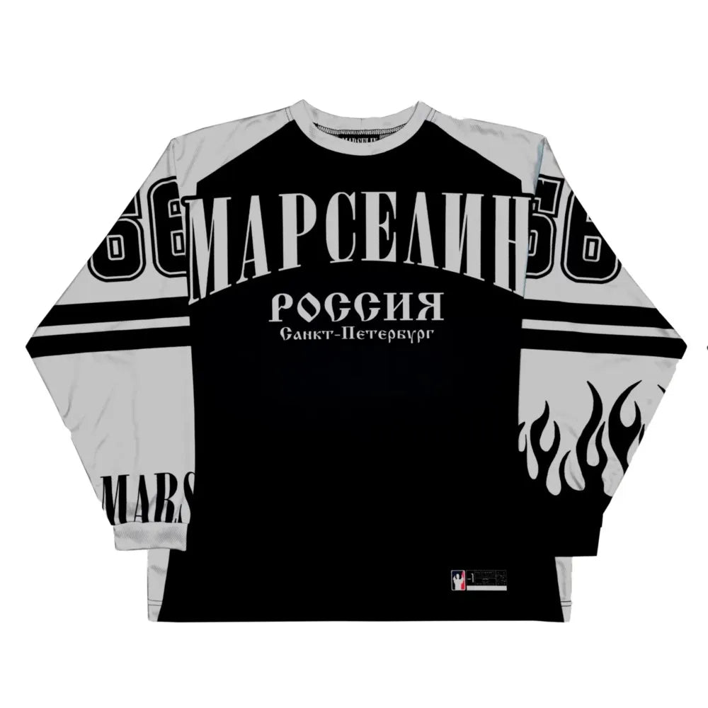 Y2K Oversized Jersey Long Sleeve Top T-Shirt