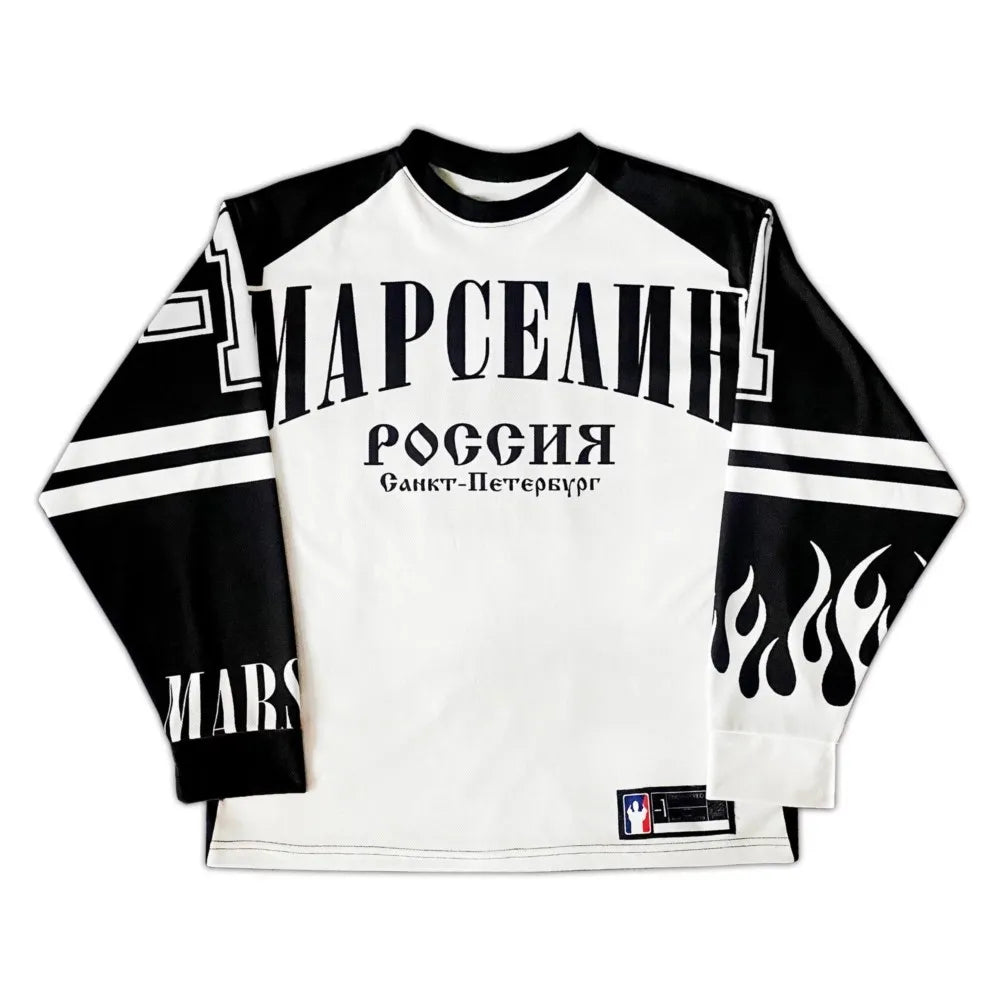 Y2K Oversized Jersey Long Sleeve Top T-Shirt