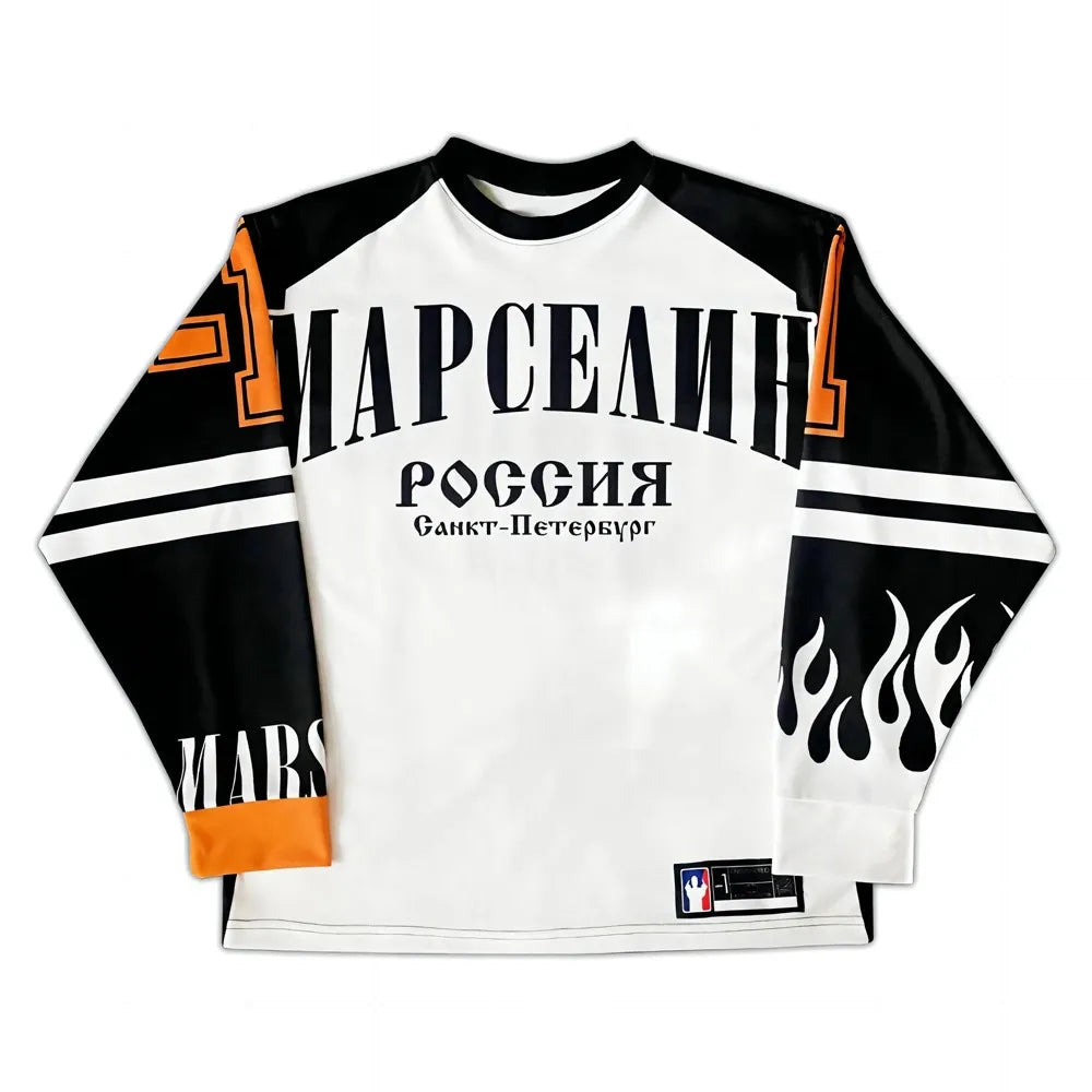 Y2K Oversized Jersey Long Sleeve Top T-Shirt