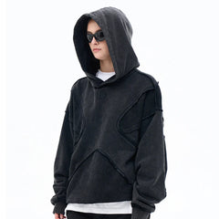 Y2K Rough Cut Segmented Hoodie