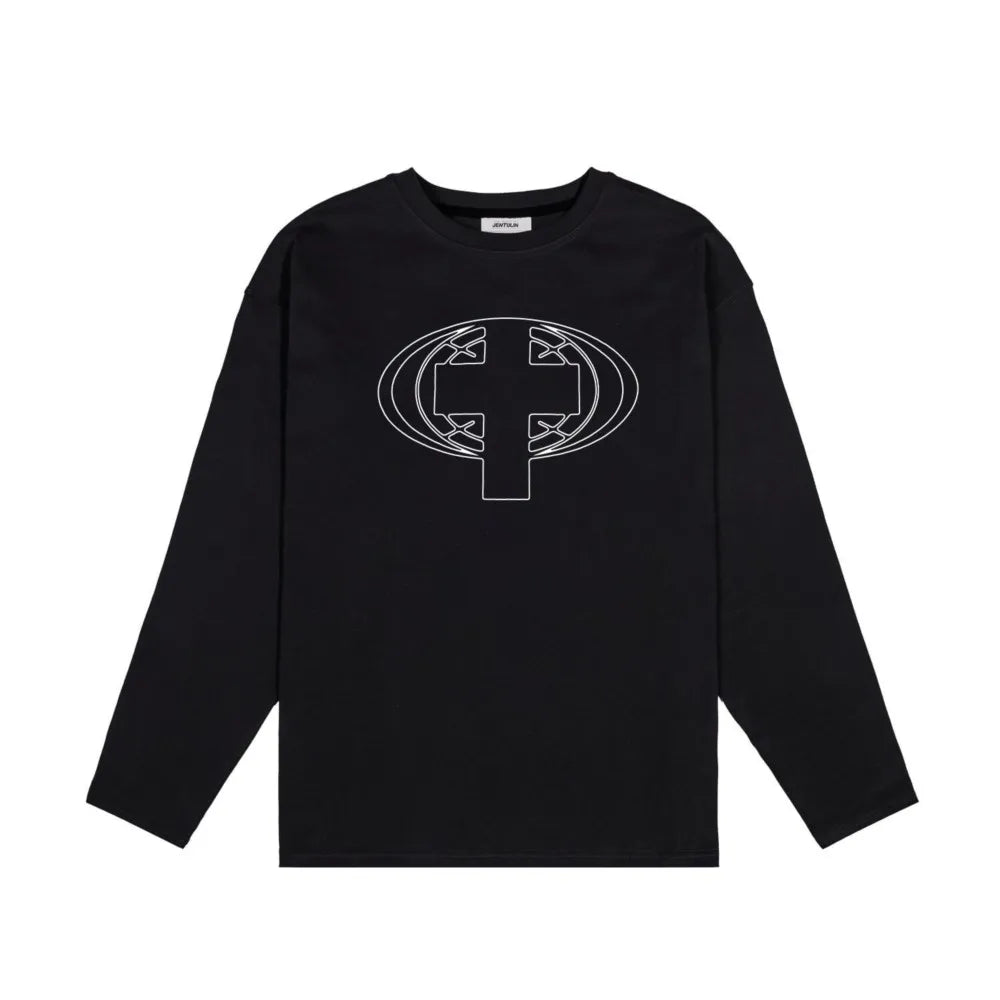 Y2K Satan Club Graphic Long Sleeve Top T-Shirt
