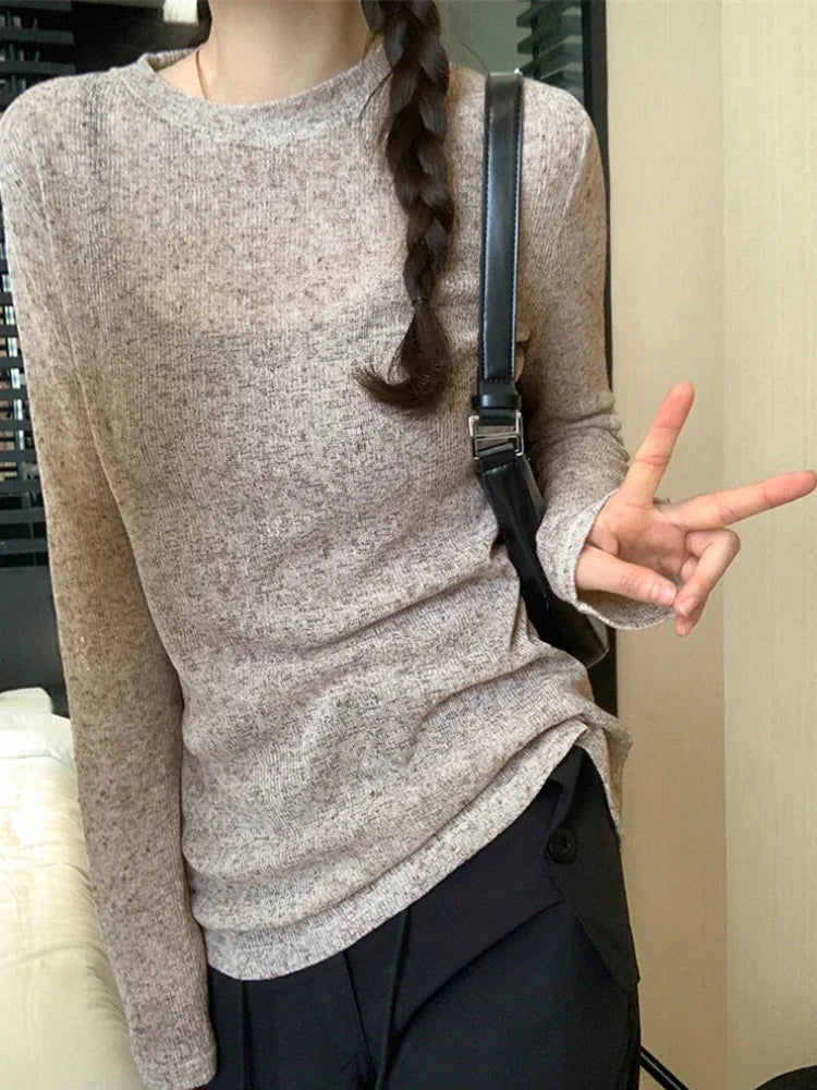 Y2K Thin Long Sleeve Summer Top