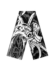 Y2K Winter Graphic Knitted Shawl Scarf