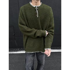 Y2K Winter Round Neck Knitted Jumper Sweater