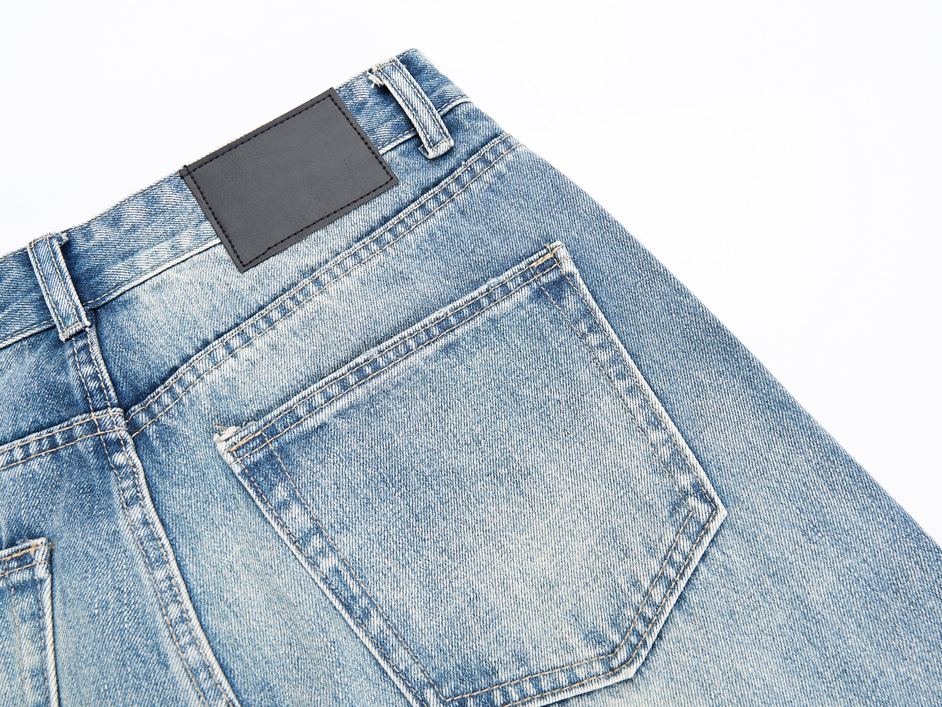 CapCabin Washed Wide-Leg Denim Jeans