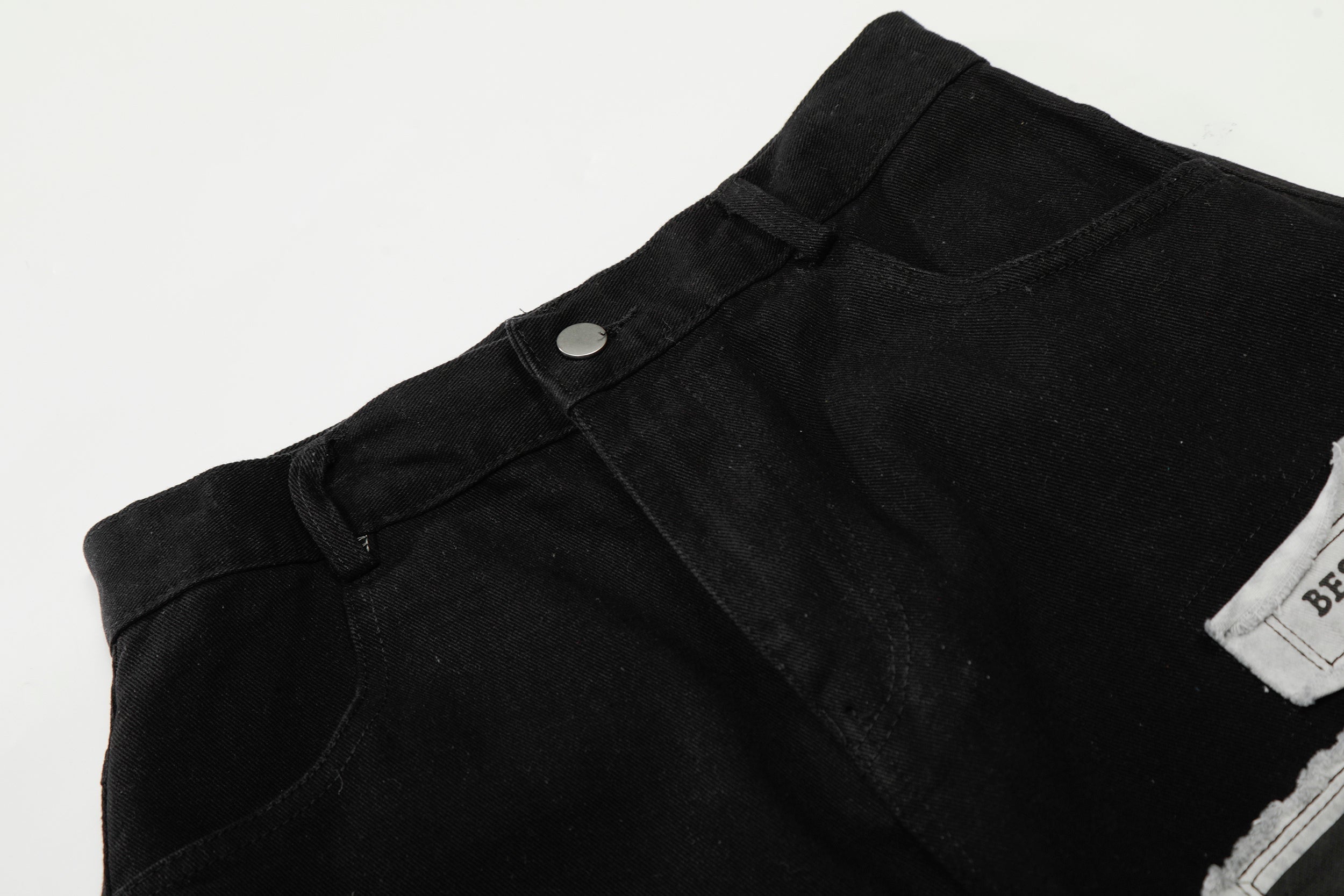 CapCabin Graphic Patchwork Wide-Leg Pants
