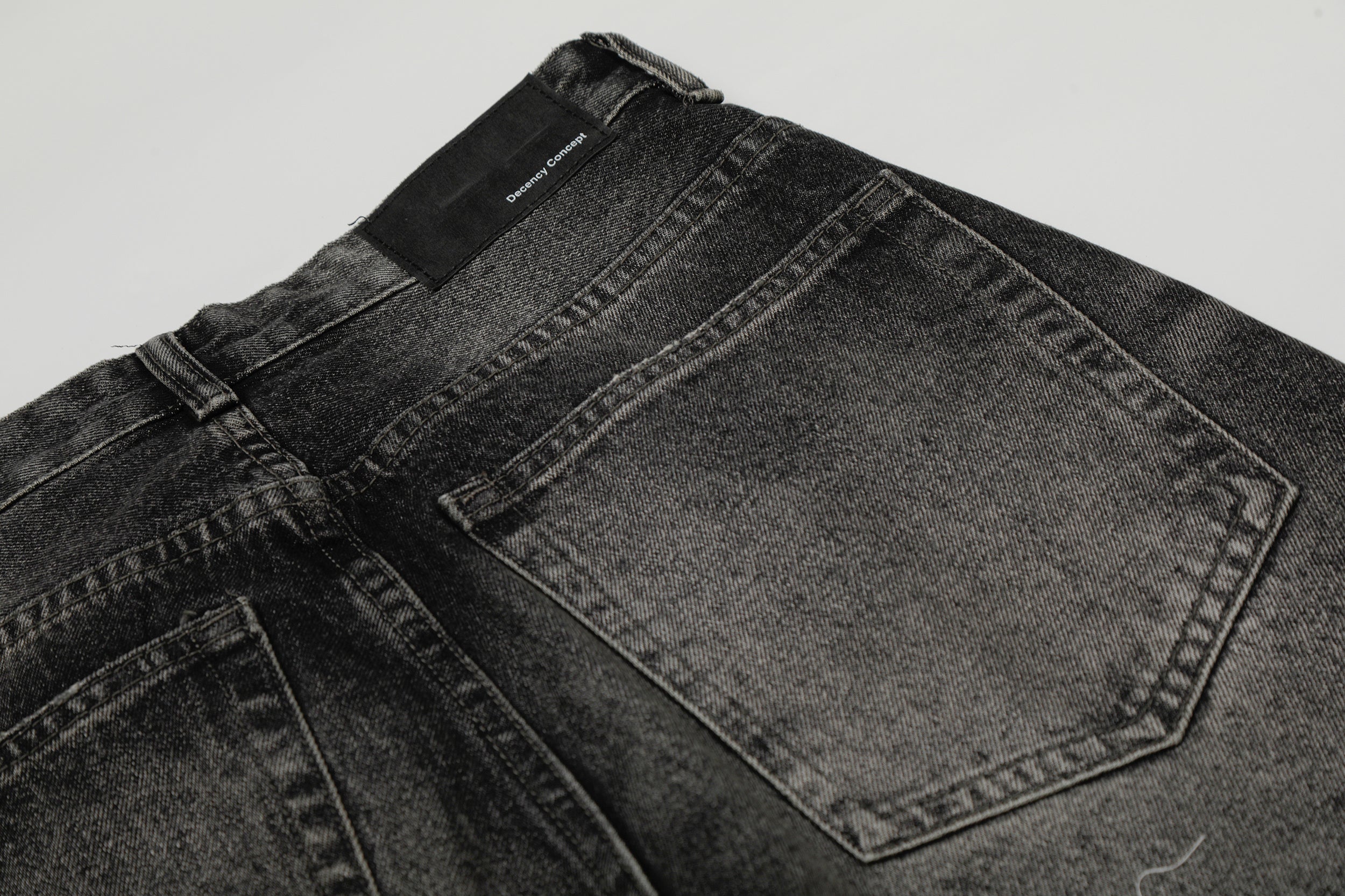 CapCabin Washed Distressed Denim Pants