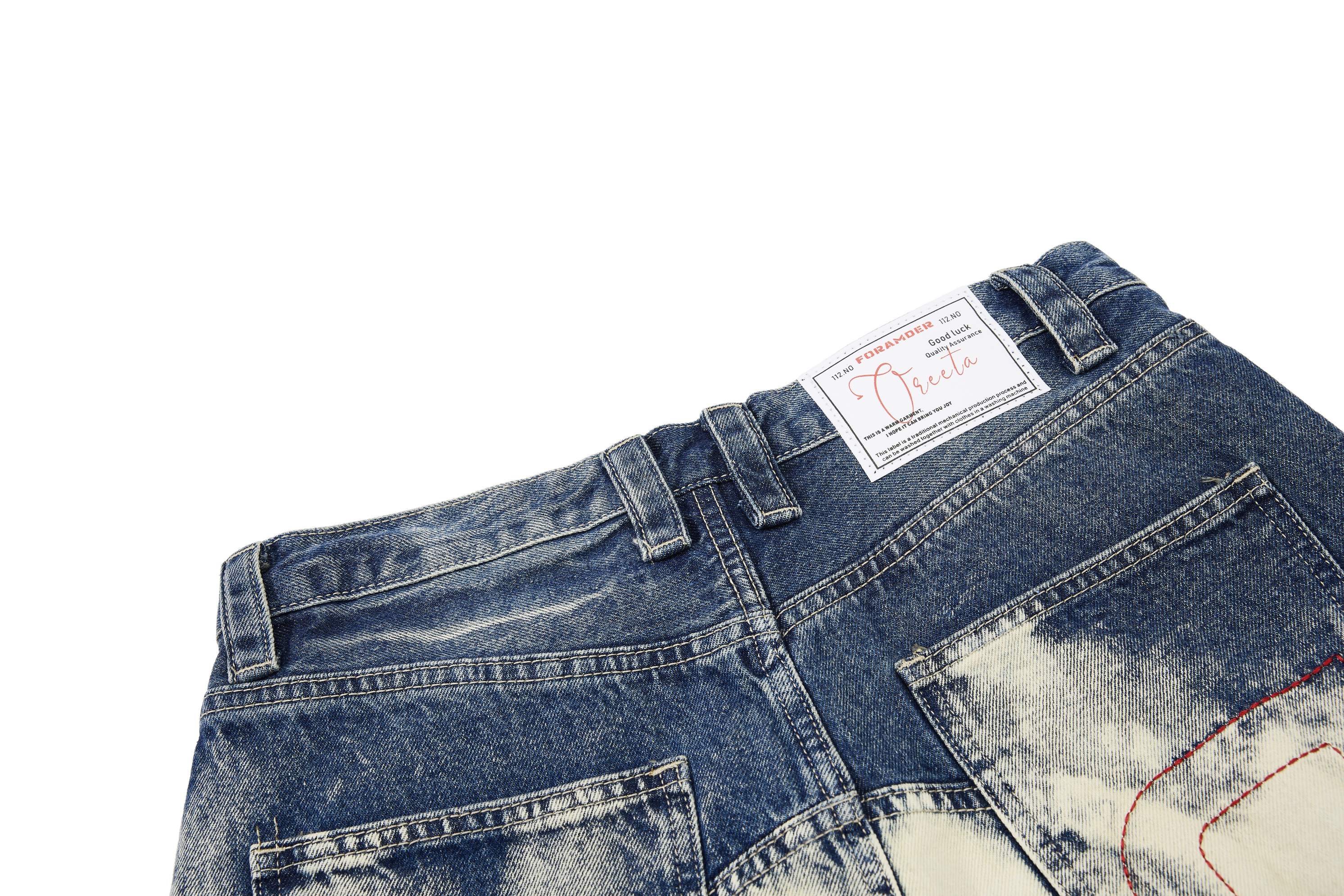 CapCabin “Grommet Washed Balloon Jeans