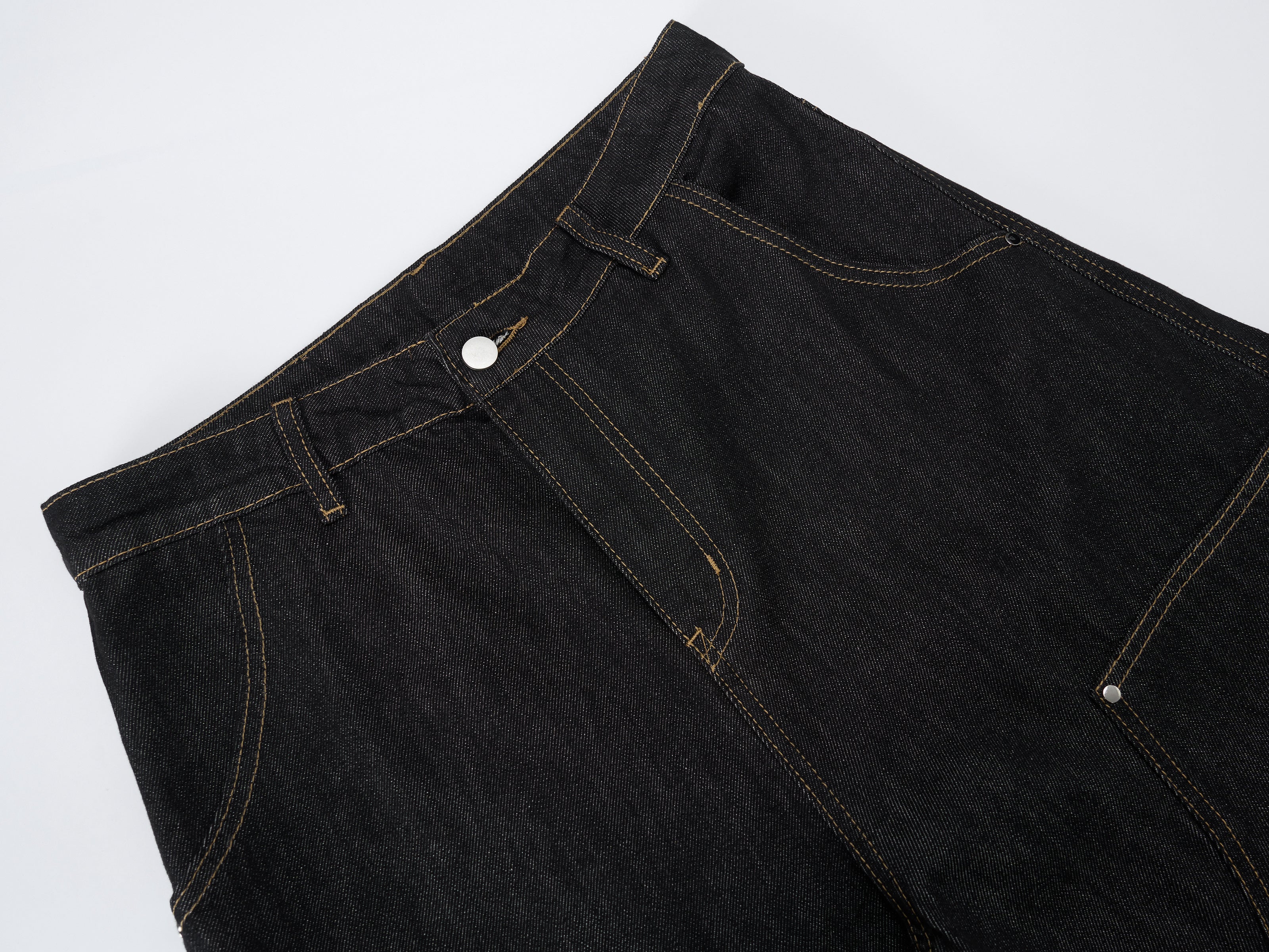 CapCabin Utility Wide-Leg Denim Pants