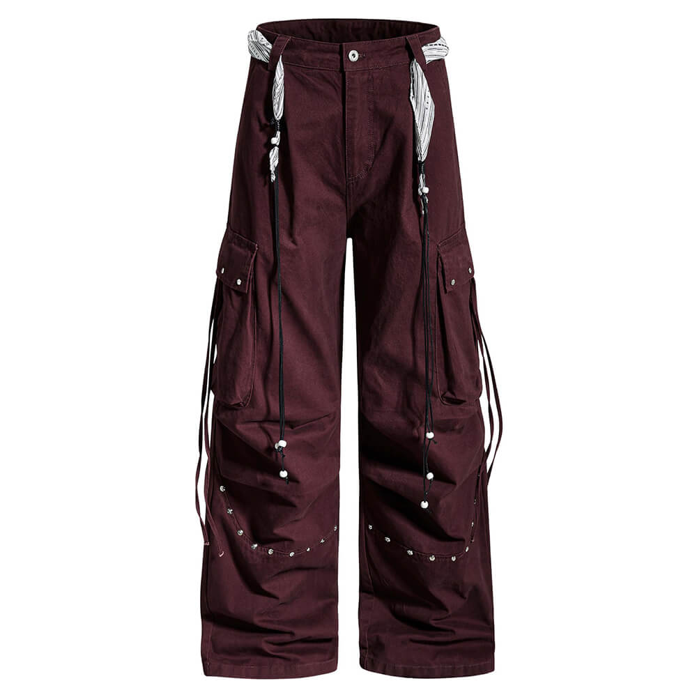 American Street Multi-Pocket Straight-Leg Cargo Pants