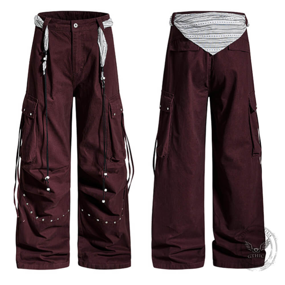 American Street Multi-Pocket Straight-Leg Cargo Pants