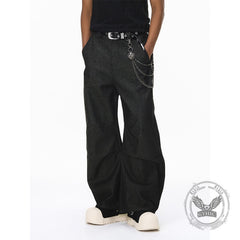 American Street Solid Color Machete Casual Jeans