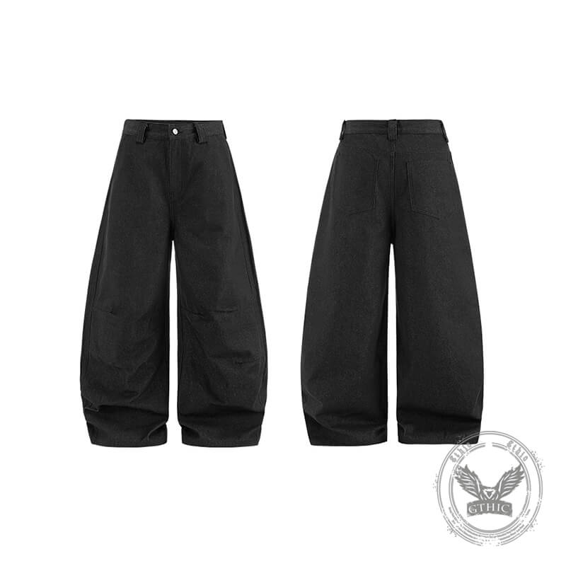 American Street Solid Color Machete Casual Jeans