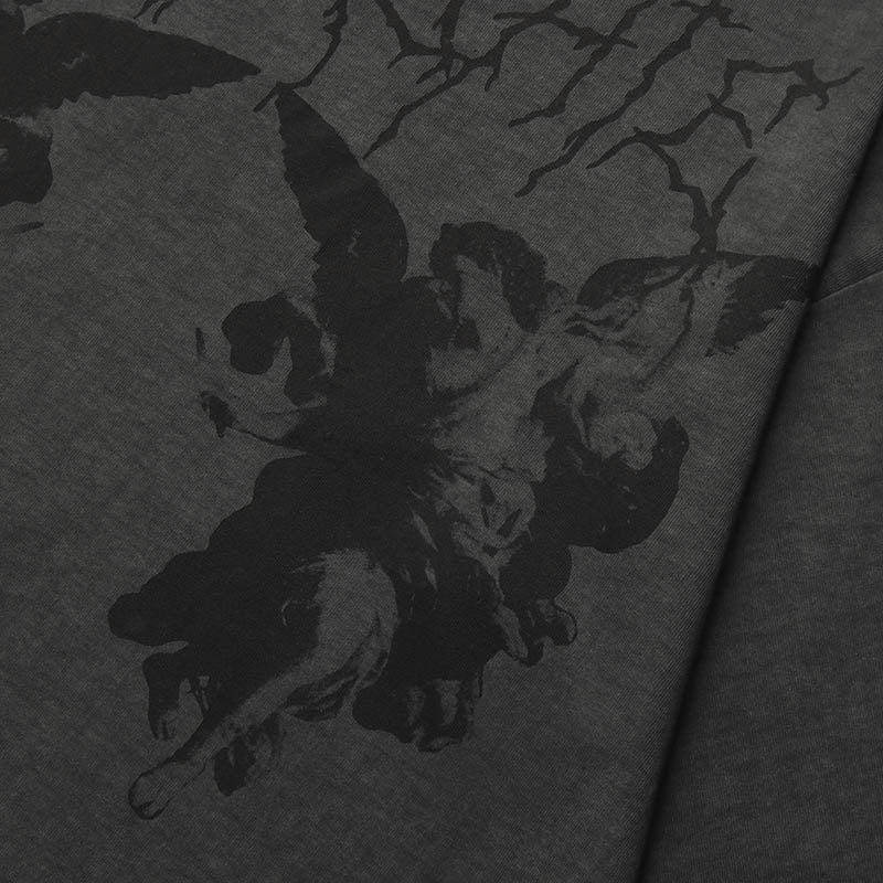 Angel Dark Print Y2K T-Shirts