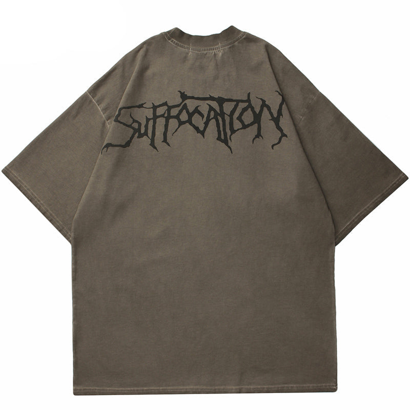 Angel Dark Print Y2K T-Shirts