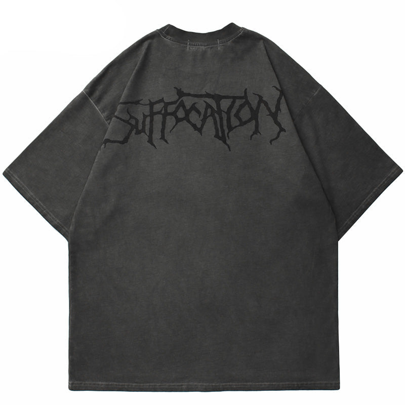 Angel Dark Print Y2K T-Shirts