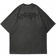 Angel Dark Print Y2K T-Shirts