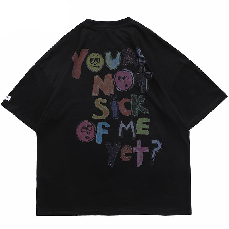 Angels Print Mens Y2K Graphic Tees