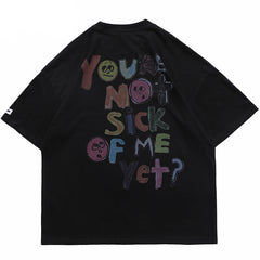 Angels Print Mens Y2K Graphic Tees