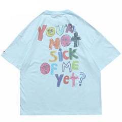 Angels Print Mens Y2K Graphic Tees