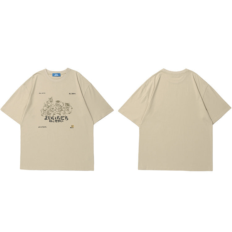 Animals Print Y2K T Shirt