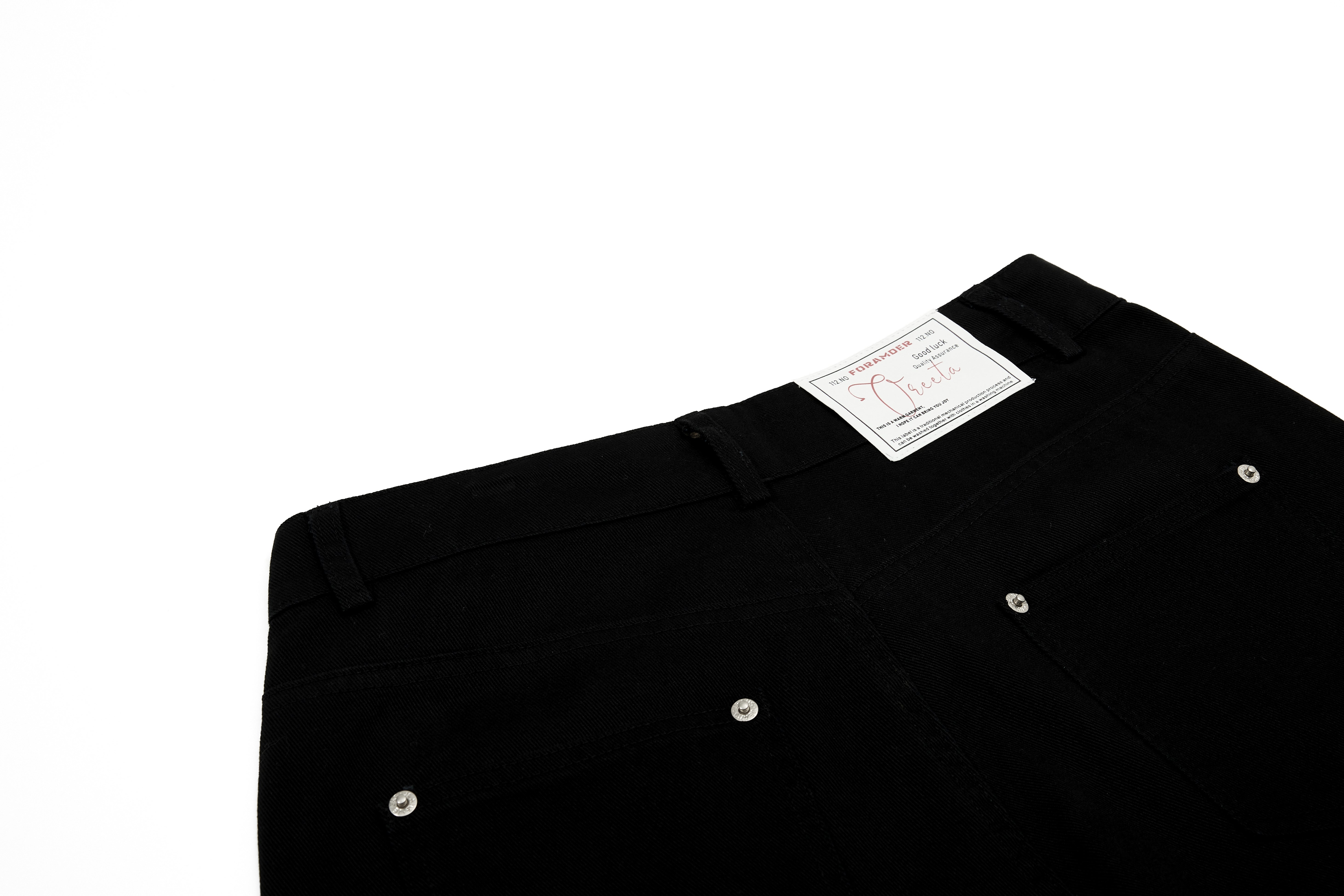 CapCabin Stud Detail Wide-Leg Pants