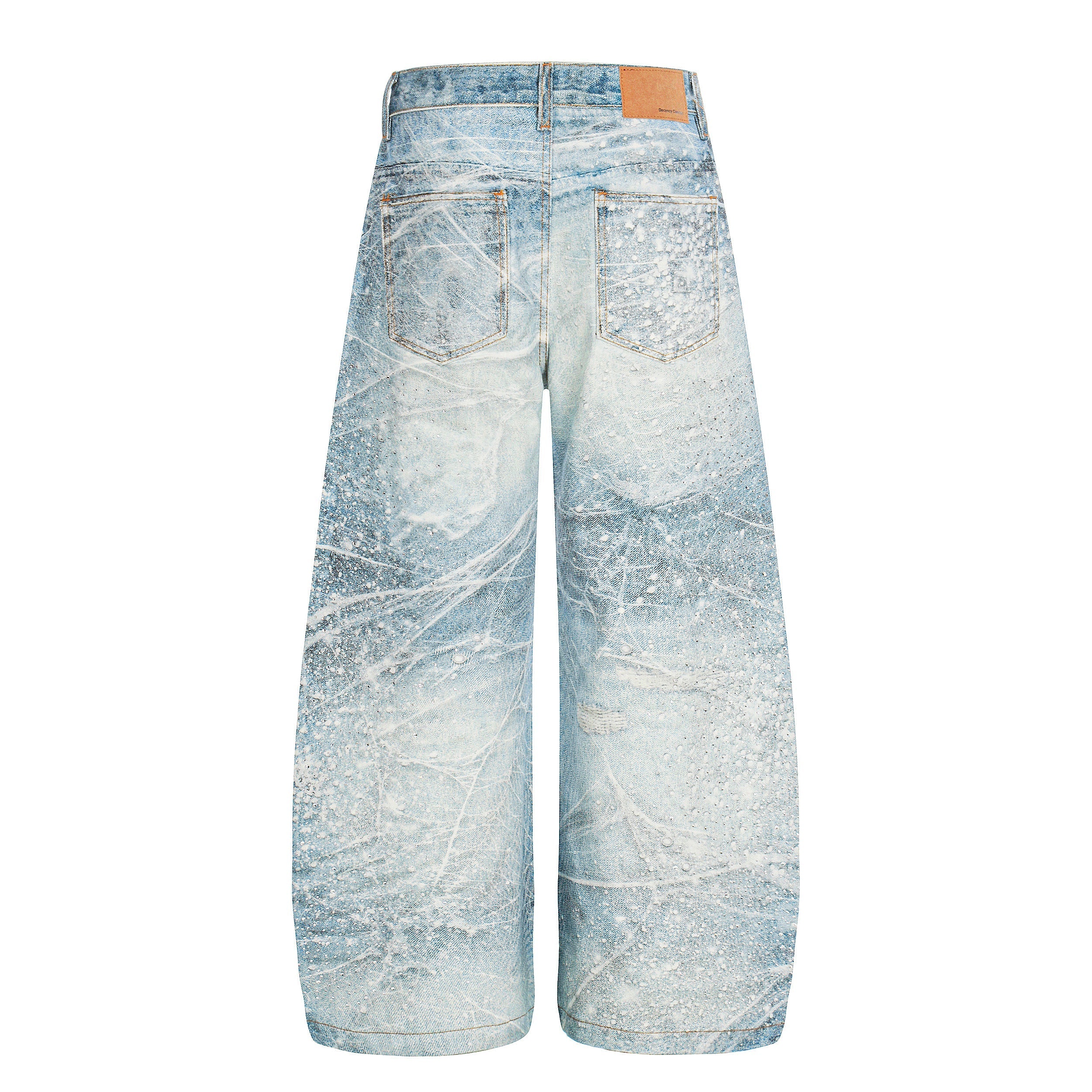 CapCabin Ice Web Wide-Leg Jeans