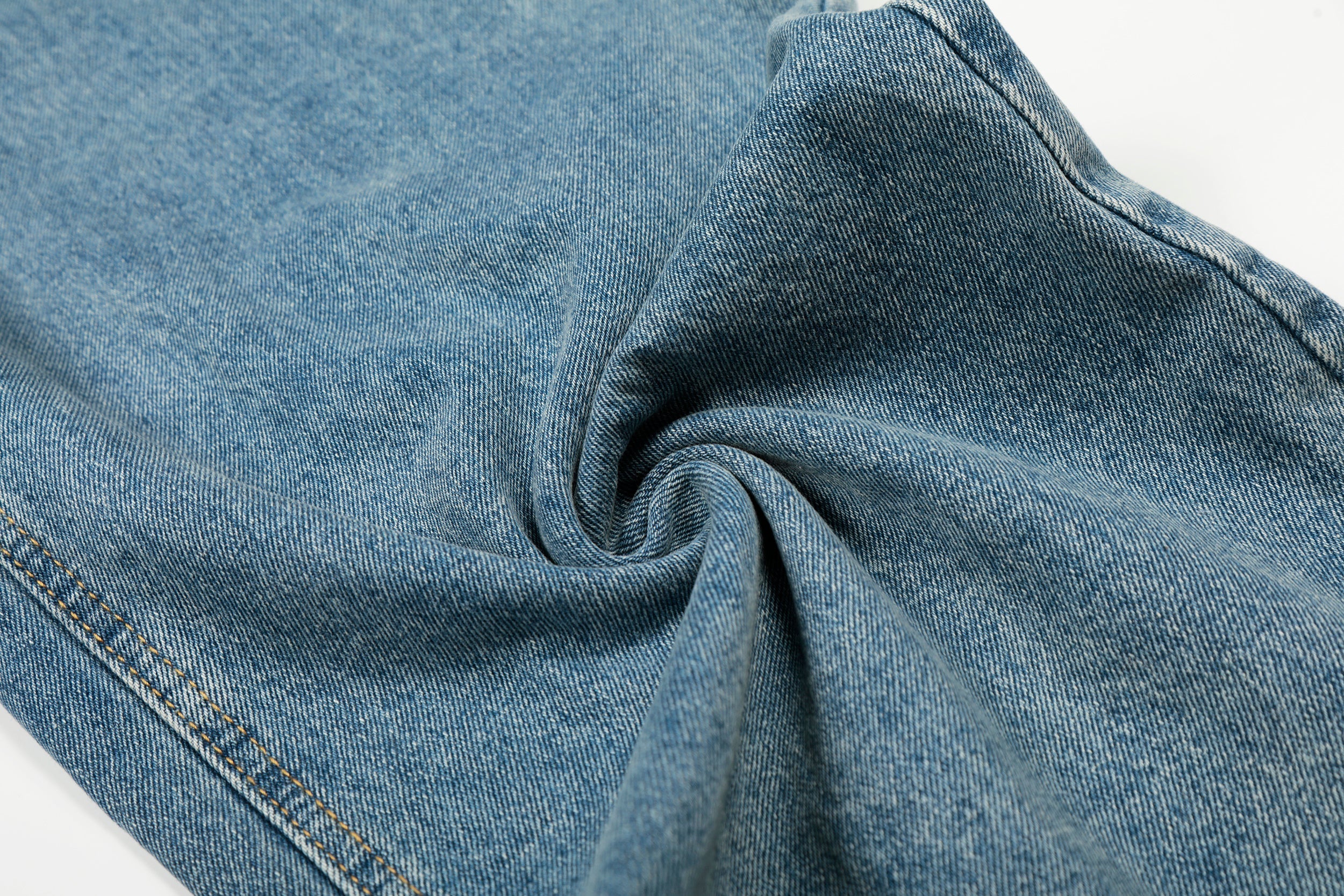 CapCabin Asymmetric Waist Wide-Leg Denim Pants