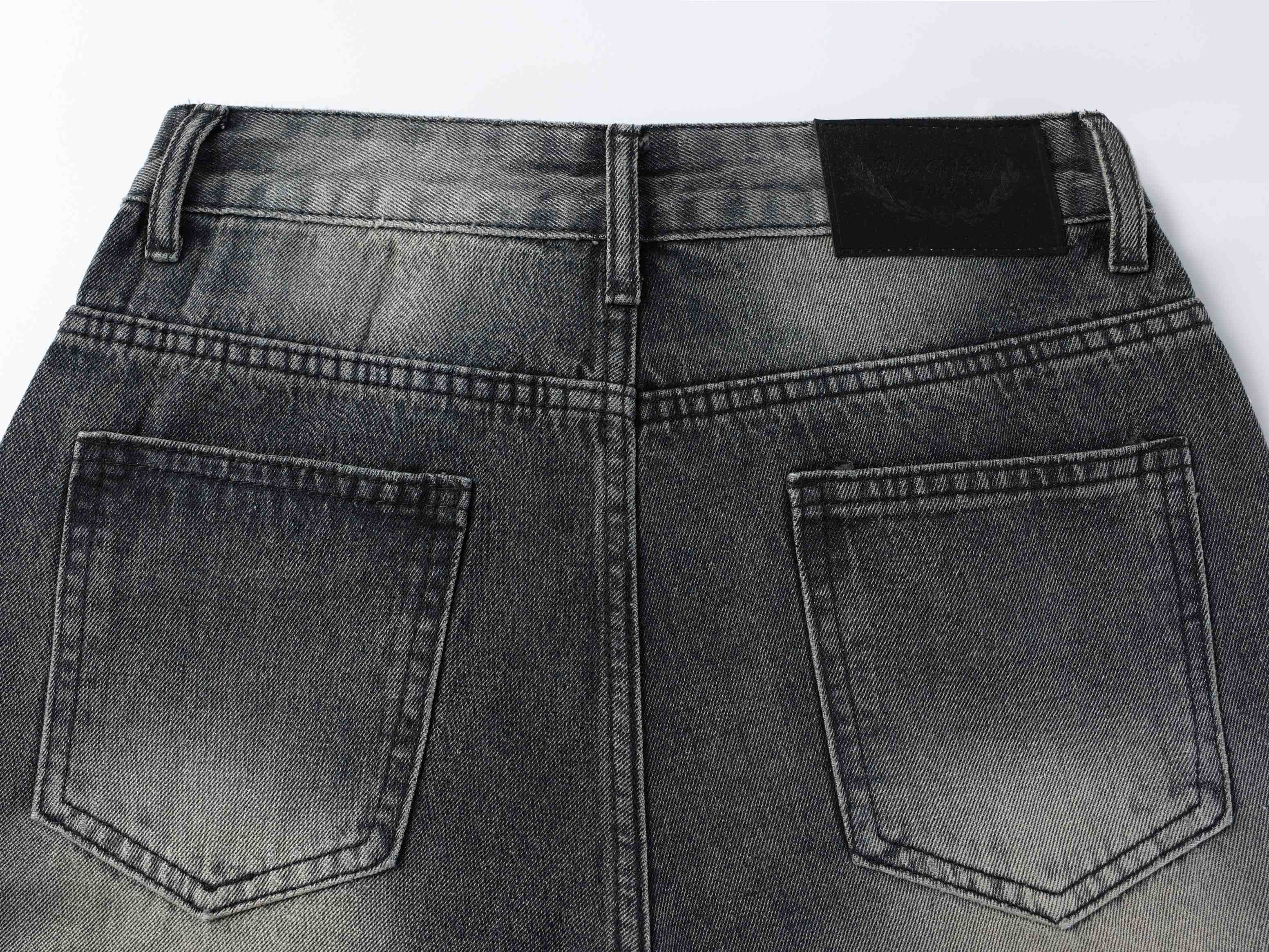 CapCabin Starfade Wide-Leg Denim Pants