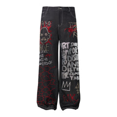 CapCabin Graphic Denim Pants