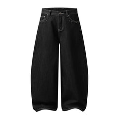 CapCabin “Angel Wing Wide-Leg Denim Jeans”