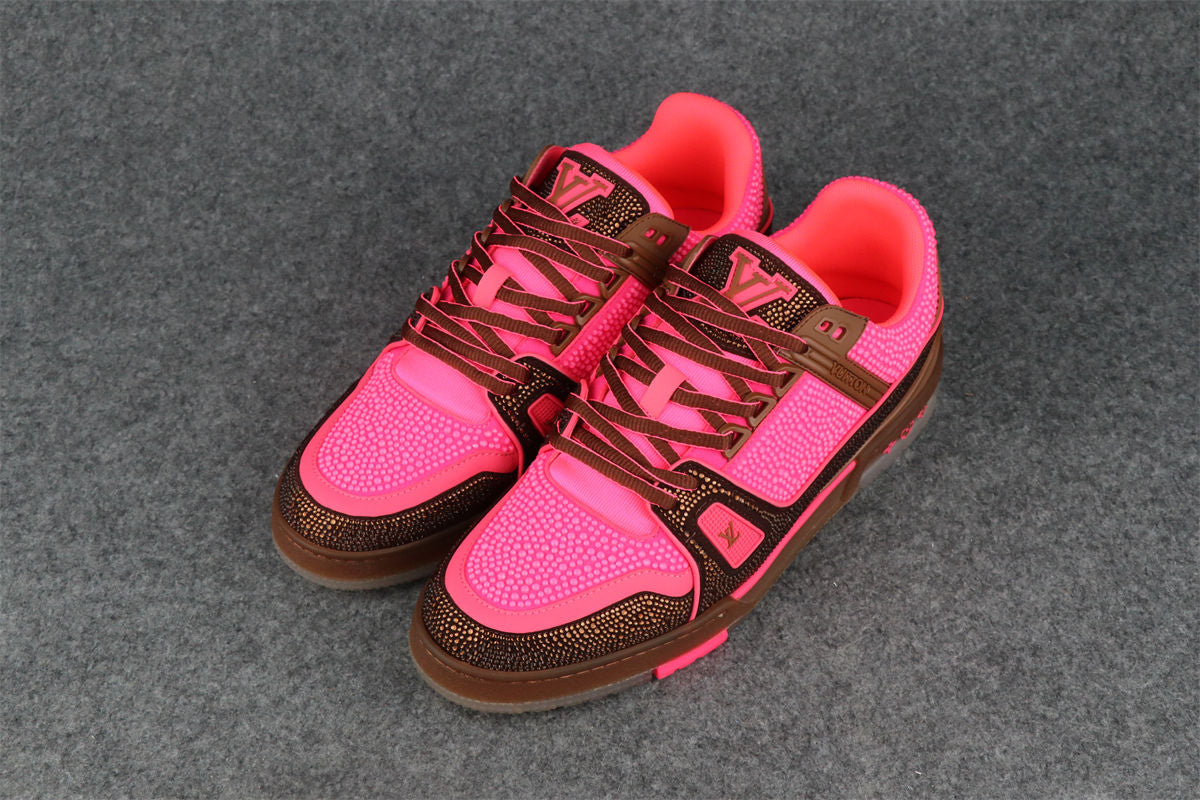 LV Trainer 'Crystal Pink Brown' (Rare Edition)