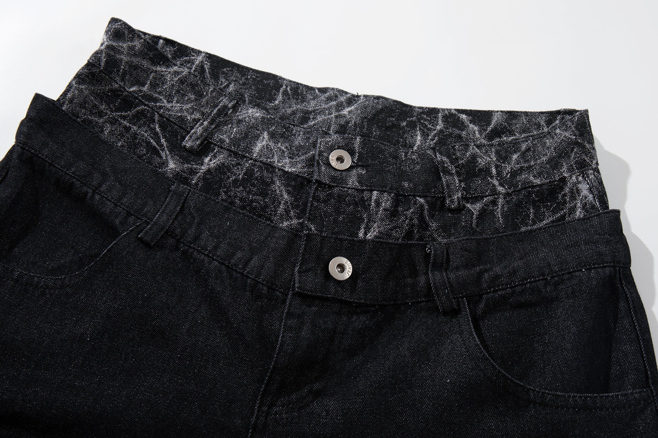 CapCabin Cracked Panel Wide-Leg Pants
