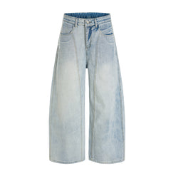 CapCabin Vintage Wide-Leg Washed Jeans