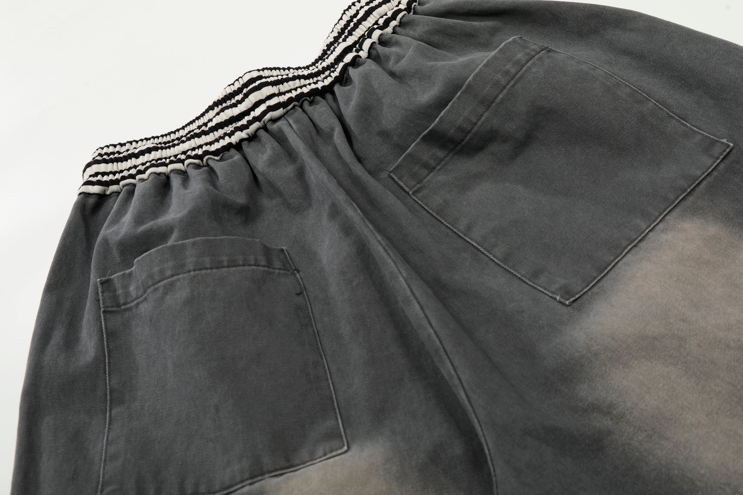 CapCabin Washed Cargo Wide-Leg Pants