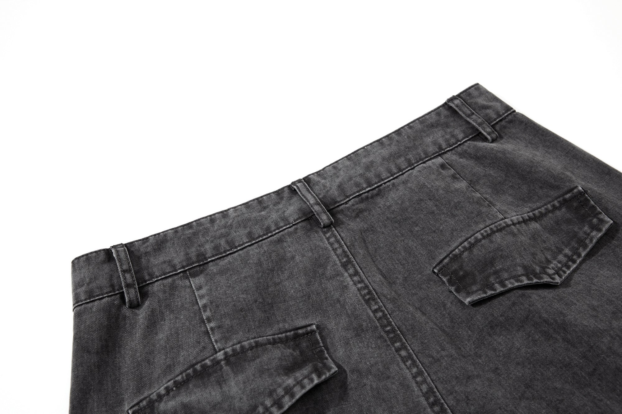 CapCabin Washed Wide-Leg Cargo Pants