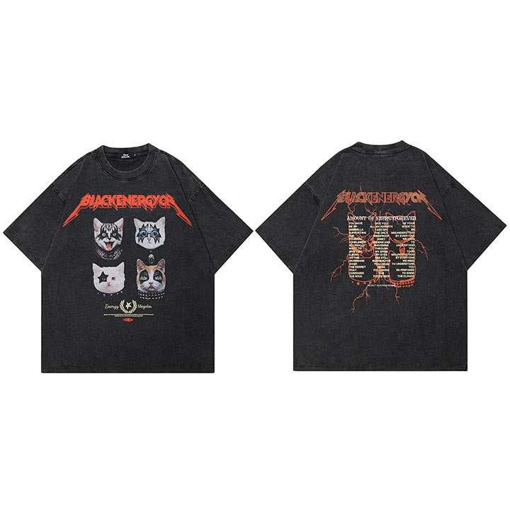 Black Retro Y2K Style Shirt