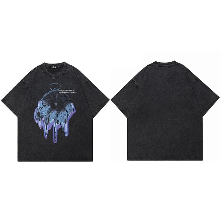 Black Y2K Aesthetic Graphic T Shirt