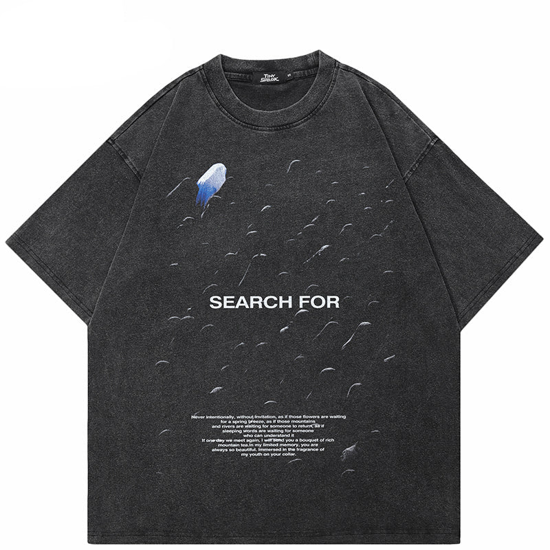Black Y2K Streetwear T Shirts
