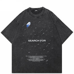 Black Y2K Streetwear T Shirts
