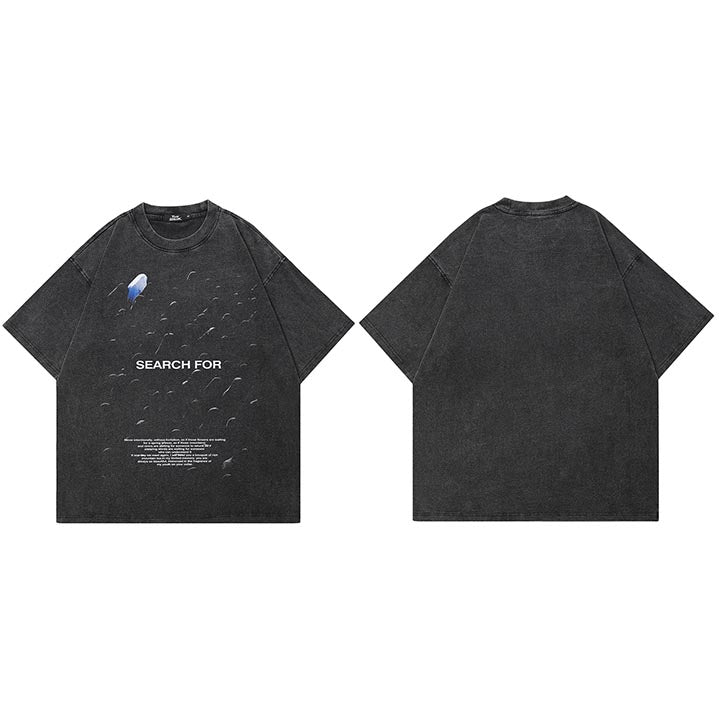 Black Y2K Streetwear T Shirts