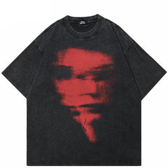 Blurry Faces Graphic Y2K Tee