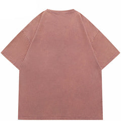 Butterfly Print Y2K Cotton T Shirts