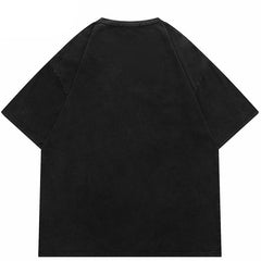 Butterfly Print Y2K Cotton T Shirts
