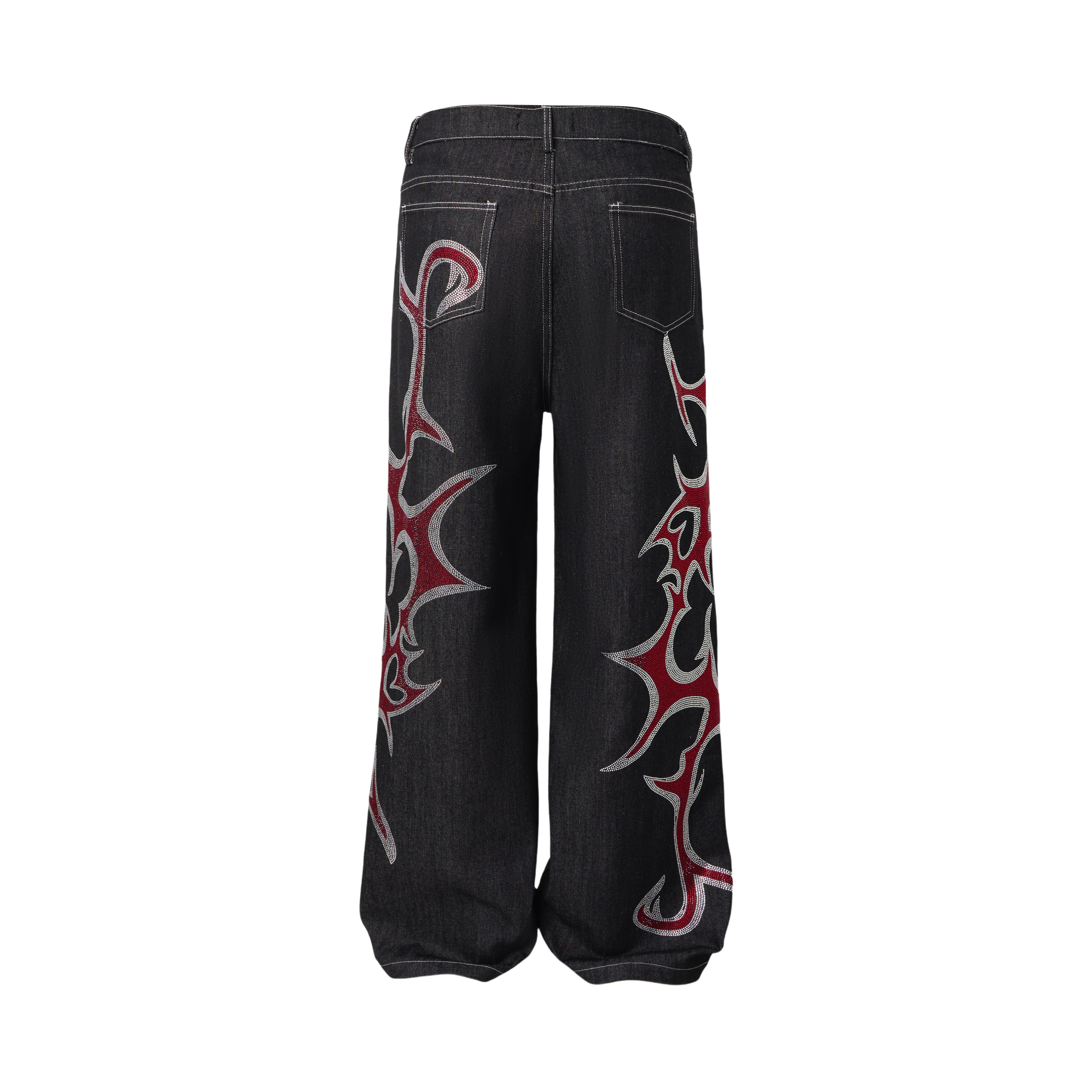 CapCabin Graphic Denim Pants