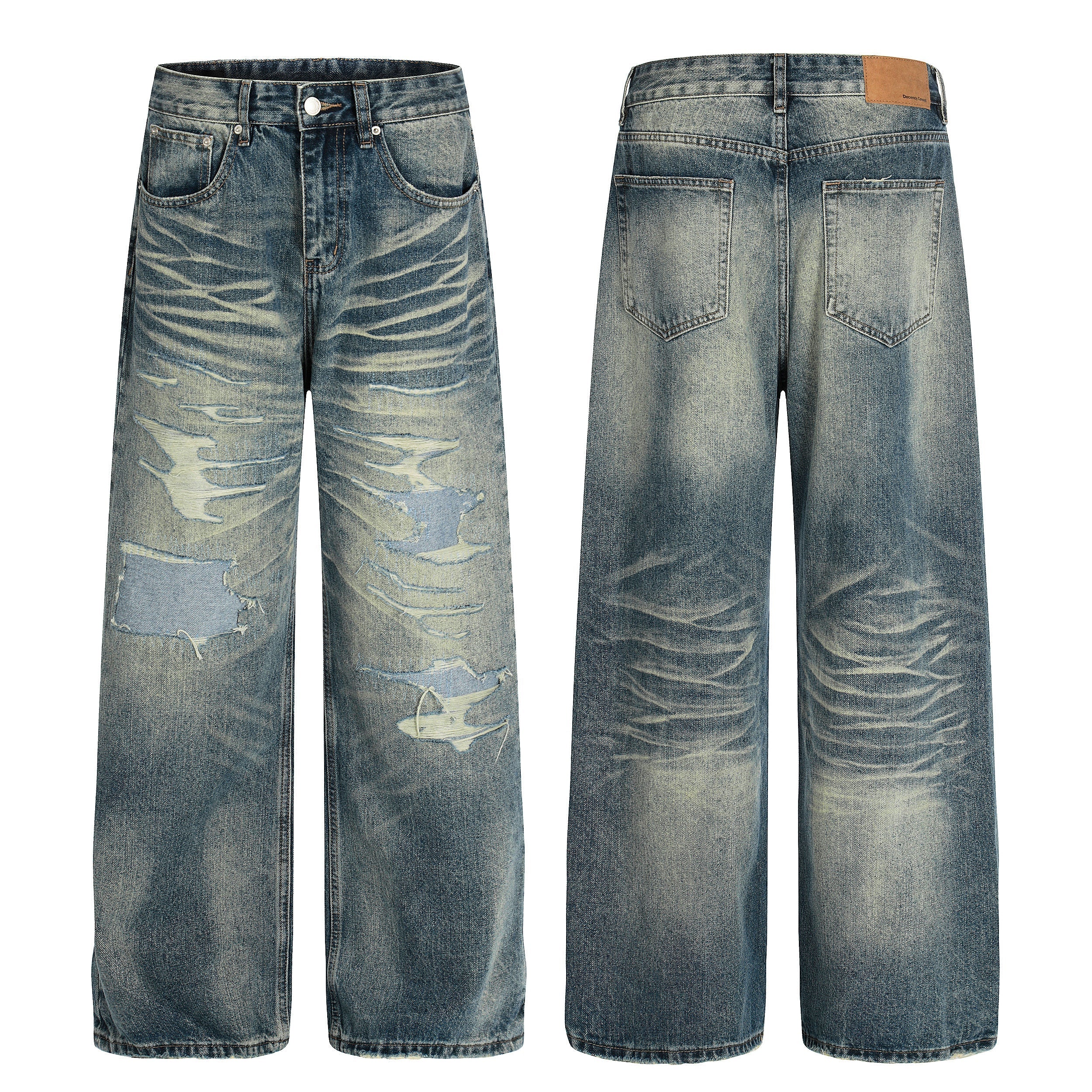 CapCabin Vintage Washed Distressed Jeans*