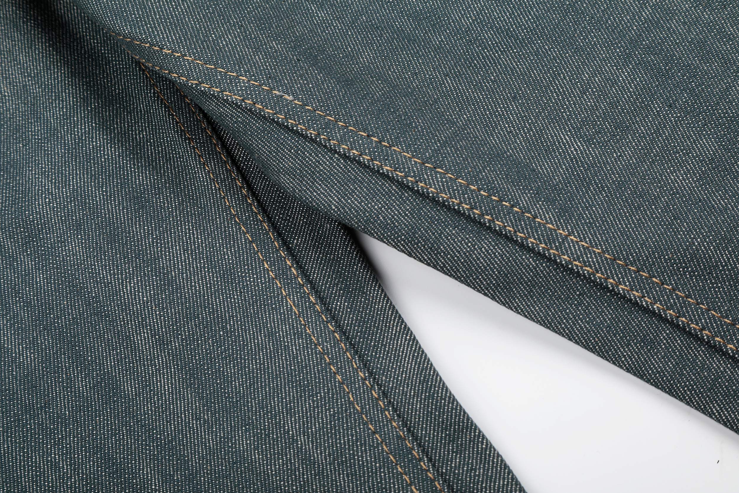 CapCabin “Washed Grey Button Denim Jeans”